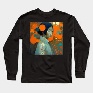 Asian Abstract Long Sleeve T-Shirt